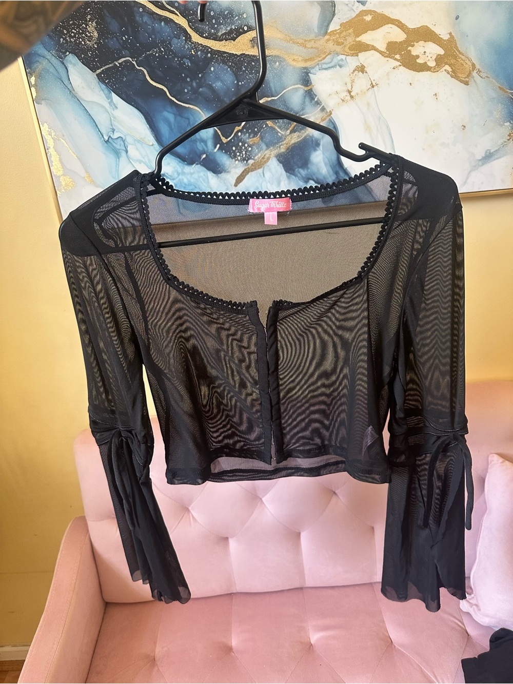 Sugar Thrillz Black Mesh Set